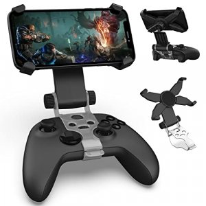 Mobile Gaming Clip for Xbox One Controller Phone Mount Adjustable Phone Holder Clamp Compatible with Xbox One S/X/Series S/X/Xbox One Controllers