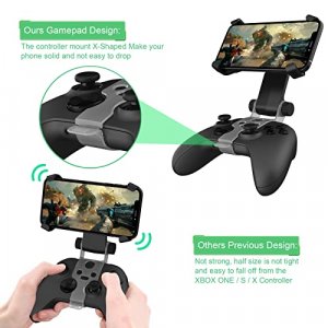 Mobile Gaming Clip for Xbox One Controller Phone Mount Adjustable Phone Holder Clamp Compatible with Xbox One S/X/Series S/X/Xbox One Controllers