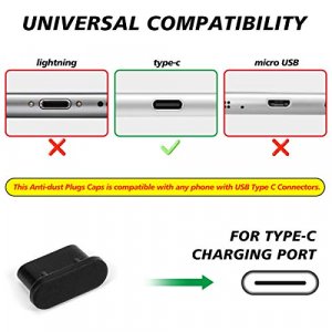 10x USB C Dust Cover, Type C Charging Port Plug USB C Port Caps Protector for Samsung Galaxy S22 Ultra S21 FE S20, Note 20, Tab A8 S8, All Type-C Dev
