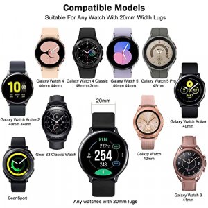  MYAPULUA Magnetic Silicone Sport Band for Samsung Galaxy Watch  6 40mm/44mm/5/Pro/4 Classic/46mm/42mm : Cell Phones & Accessories