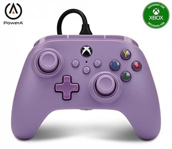 PowerA Nano Enhanced Wired Controller for Xbox Series X|S - Lilac, portable, compact, gamepad, wired video game controller, gaming controller, works 