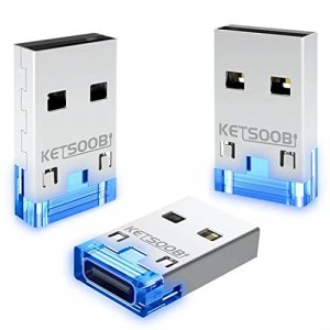 USB A Male to USB C Female Adapter 3 Pack, USB Adaptor with Atmosphere Light Type C to USB Converter Compatible with iPhone14/13 Pro Max, Airpods, Ap