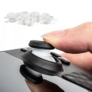 20 Pcs DEVASO Joystick Protectors, White Silicone Elastic Joystick Protector Ring,Invisible Protection During Gaming, Compatible with Steam Deck/Xbox