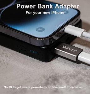 GOYIY USB C Female to USB A Male Adapter, USB to USB C Adapter, 3-Pack, Single Sided 10Gbps for Laptop, Charger, Power Bank,Tablet, iWatch, AirPod, i