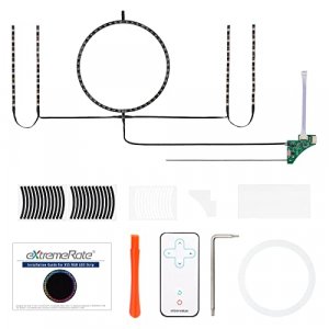 eXtremeRate RGB LED Light Strip for Xbox Series S Console Fan Vent, 39 Effects Multi Color Changing Flexible Tape Light Strip Kit for Xbox Series S C