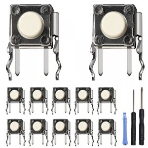 Gorliskl 12 Pcs RB LB Repair Bumper Button Tactile Switch Repair & Fix Kit for Xbox One Controllers Base Model, S, Elite Series 1, Elite Series 2