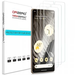 (3 Pack) Orzero Compatible for Google Pixel 7 Pro Screen Protector, Premium Soft Edge to Edge High Definition TPU Anti-Scratch Bubble-Free (Lifetime 