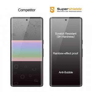 (2 Pack) Supershieldz Designed for Google (Pixel 7 Pro) Tempered Glass Screen Protector, 3D Curved Glass, Anti Scratch, Bubble Free (Black)
