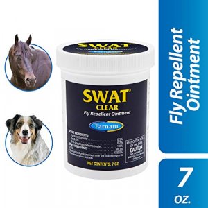 Farnam SWAT CLEAR Horse Fly Control for Horses, Ponies and Dogs, 7 ounce jar