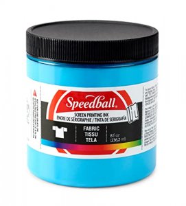Speedball Fabric Screen Printing Ink, 8-Ounce, Peacock Blue