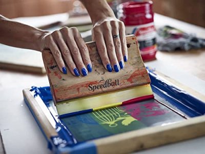 Speedball Fabric Screen Printing Ink, 8-Ounce, Peacock Blue