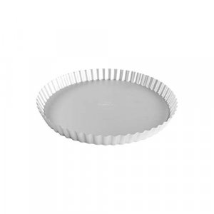 Fat Daddio's PFT-11 Round Fluted Tart Pan, 11 x 1 Inch