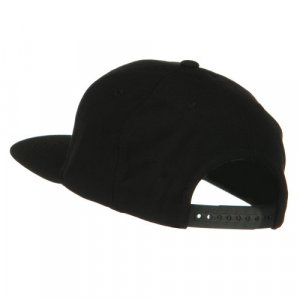 Flexfit Wool Blend Prostyle Snapback Cap - Black