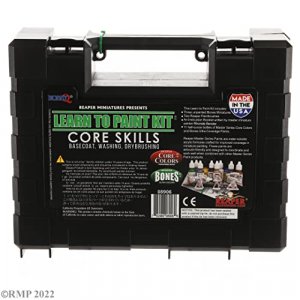 Reaper Miniatures 08906 Learn to Paint Kit Core Skills, Master Series Paint Box Set