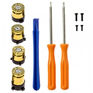 Controller Bullet Buttons for Xbox One Series X S - Made Using Real 9MM Spent Bullet Casings - Includes Tools