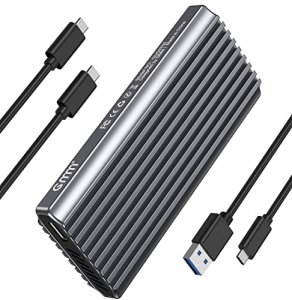 Cable Matters Premium Aluminum 10Gbps Gen 2 USB C Hard Drive Enclosure for  2.5 SSD/HDD with USB-C and USB-A Cables - Thunderbolt 4 / USB4 /