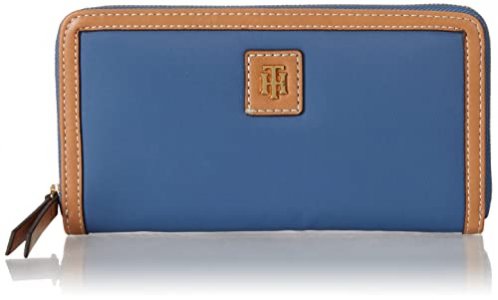 Tommy Hilfiger Julia Large Nylon Zip Wallet, Charcoal Blue