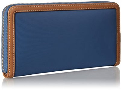 Tommy Hilfiger Julia Large Nylon Zip Wallet, Charcoal Blue