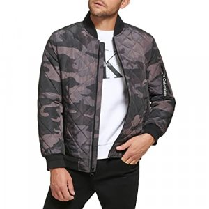 Calvin klein men's best sale reflective camouflage hooded jacket