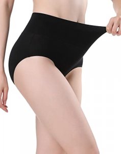 INNERSY Womens High Waisted Underwear Cotton Panties Regular & Plus Size