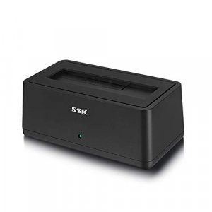 SSK USB 3.0 to SATA External Hard Drive Docking Station Enclosure Adapter for 2.5 & 3.5 Inch HDD SSD SATA, Super Speed up to 5Gbps, Support UASP no D