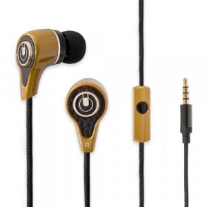 Oblanc SY-AUD63087 In-Ear Headphone, Compatible with Smartphones & Tablets, Champagne