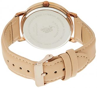 U.S. Polo Assn. Women's USC42030AZ Analog Display Analog Quartz Beige Watch