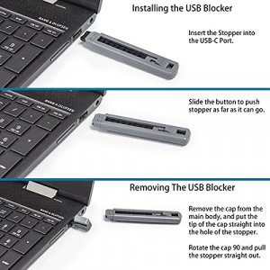 6 Piece USB Type A Port Secruity Blocker with Removal Tool