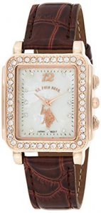 U.S. Polo Assn. Women's USC42014 Analog Display Japanese Quartz Brown Watch
