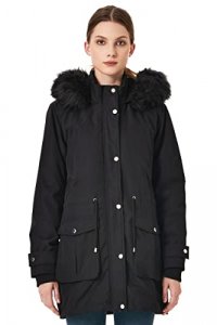 Royal Matrix Women's Winter Coats Fleece Lined Parka Jacket Hooded