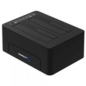 SABRENT USB 3.1 to SATA Dual Bay Hard Drive Docking Station for 2.5 or 3.5in HDD, SSD. Hard Drive Duplicator/Cloner Function [Includes Both Type C an