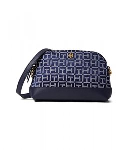Tommy Hilfiger Yvette II-Dome Crossbody-Square Monogram Jacquard Navy/White One Size