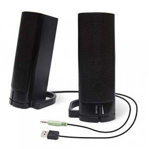 PC USB Powered Monitor Speaker Sound Bar 3.5mm Audio Wired Soundbar Speaker Converts to Vertical Desktop Speaker CL-SPK20037