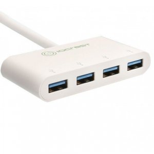 USB-C 3.1 Gen 1 to 4-Port USB 3.0 Hub, Portable USB 3.0 4 Type-A Hub SY-HUB20204