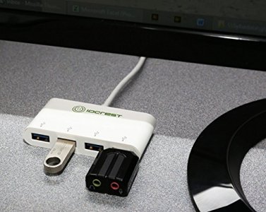 USB-C 3.1 Gen 1 to 4-Port USB 3.0 Hub, Portable USB 3.0 4 Type-A Hub SY-HUB20204