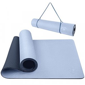 HemingWeigh Yoga Mat Thick, 1 Inch Thick, Non Slip Yoga Mat for Home  Workout, Indoor and Outdoor Use, Black