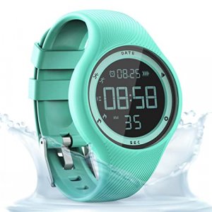 Sports Digital Fitness Tracker Watch,IP68 Waterproof, Non-Bluetooth, with Pedometer/Vibration Alarm Clock/Timer,for Kid Children Teen Boys Girls Wome