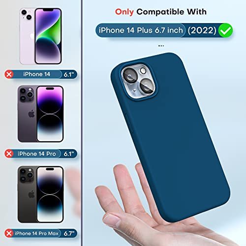 TOCOL [5 in 1 for iPhone 12, for iPhone 12 Pro Case, with 2 Pack Screen  Protector + 2 Pack Camera Lens Protector, Silicone Shockproof Phone Case