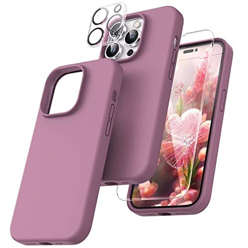 Tocol [5 In 1 Designed For Iphone 14 Pro Case, With 2 Pack Screen