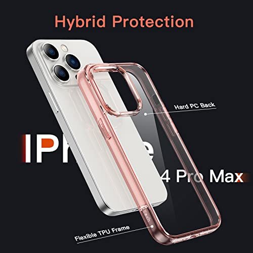 JETech Case for iPhone 13 6.1-Inch Shockproof Bumper Cover Clear Back