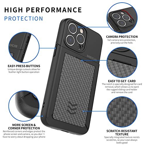 Bibercas Wallet Case For Iphone 14 Pro Max Case With Card Holder