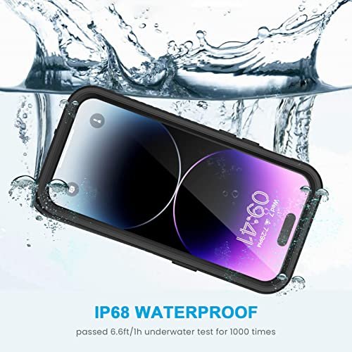 Lanhiem Iphone 14 Pro Case Ip68 Waterproof Dustproof Case With