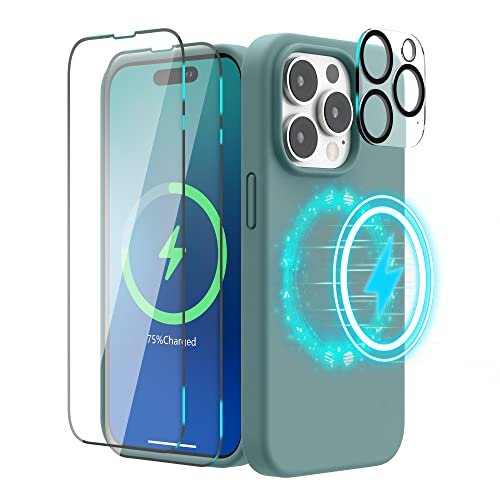 Compatible with iPhone 14 Pro Case 6.1 inch with Camera Cover,Slim Fit Thin  Polycarbonate Protective Shockproof Cover with Slide Camera Cover