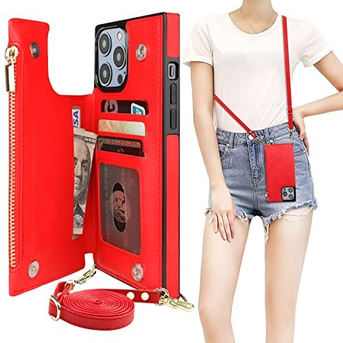 Bocasal Crossbody Wallet Case for iPhone 14 Pro Max with RFID Blocking Card  Slot Holder, Magnetic Flip Folio Purse Case, PU Leather Zipper Handbag wi -  Imported Products from USA - iBhejo