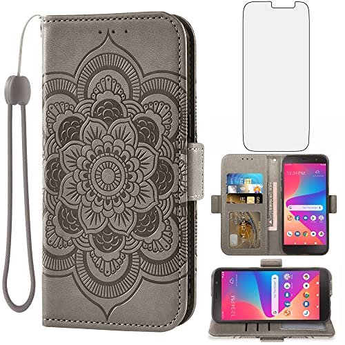 Asuwish Phone Case for Tracfone BLU View 2 B130DL Wallet Cover