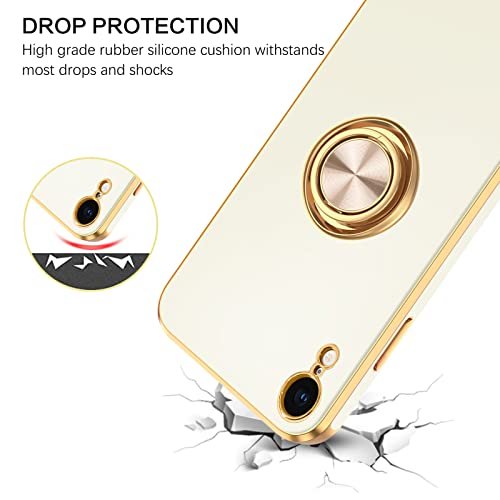 Buy RUPELIK Ring Logo Cut Chrome iPhone XR Green| Electroplating Camera  Protective Magsafe Soft Shockproof Clear Crystal Ring Logo Cut Chrome Case  Cover iPhone XR Green Online at Best Prices in India - JioMart.