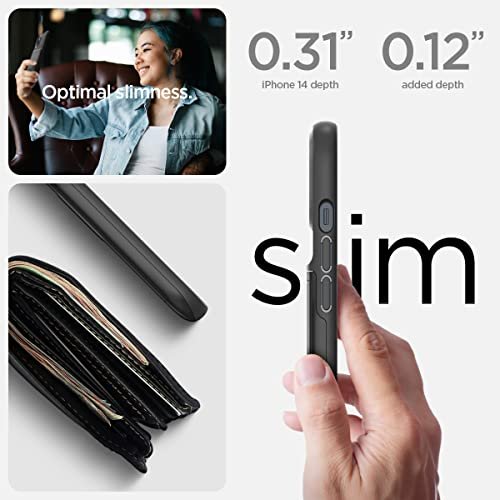 Spigen Slim Armor CS Case Compatible with iPhone 14 - Black