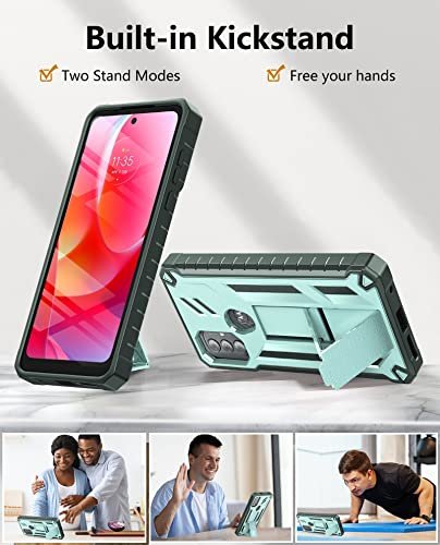  LeYi for Motorola Moto G Play 2023 Phone Case, Moto G Pure/G  Power Case 2022 with 2 Pcs Tempered Glass Screen Protector, Military-Grade  Protective Motorola G Play 2023 Case with Kickstand
