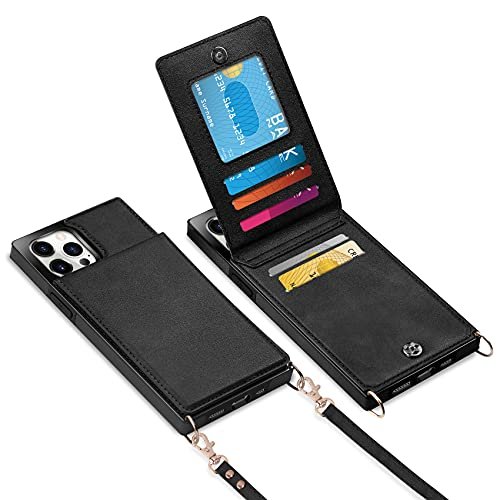 Crossbody Wallet Case Compatible With Iphone 14 Pro Max/14 Pro, Pu