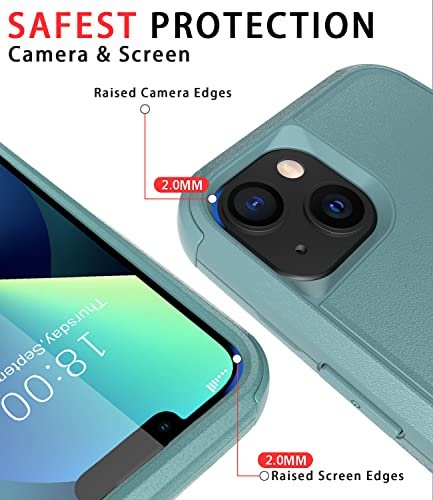 Diverbox for iPhone 11 Case [Shockproof] [Dropproof] [Tempered Glass Screen  Protector + Camera Lens Protector],Heavy Duty Protection Phone Case Cover